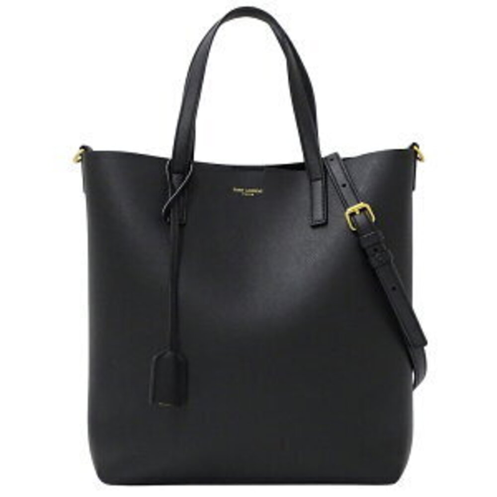 Saint Laurent Bag Tote Handbag Shoulder Toy Shopping Leather Black